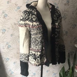 Free people hooded sweater L